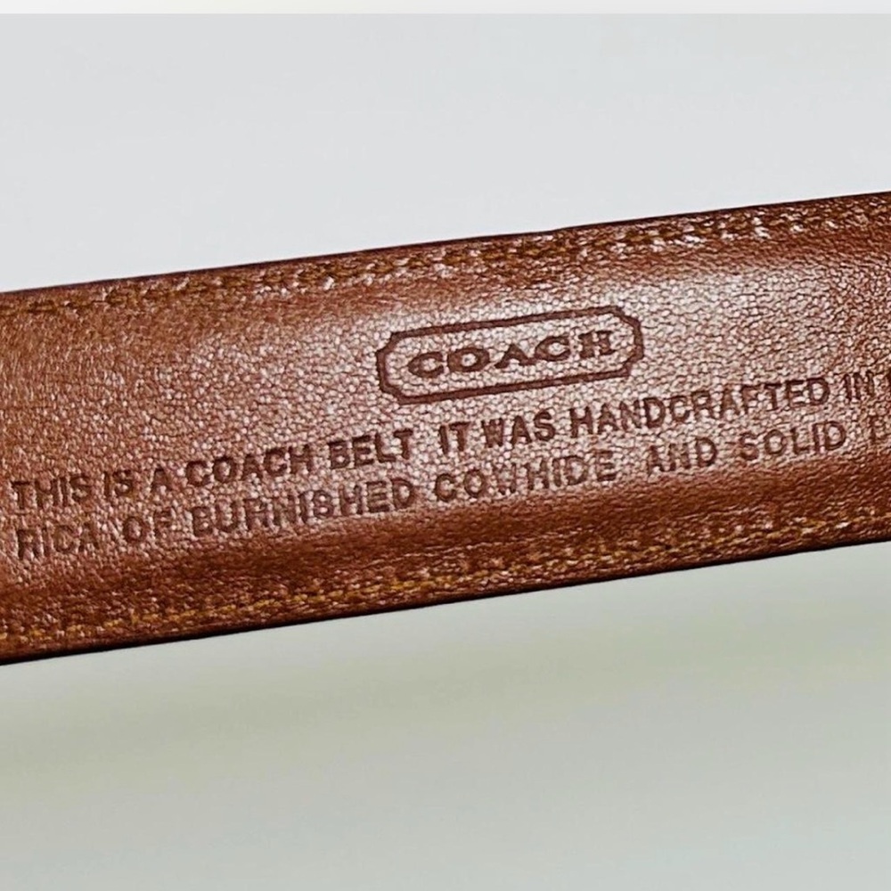 Coach Brown Leather Belt